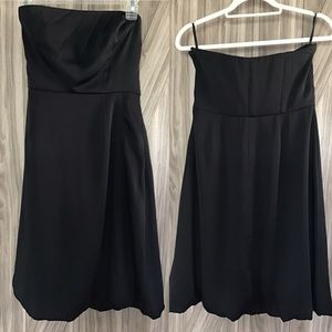 Strapless BR little black dress